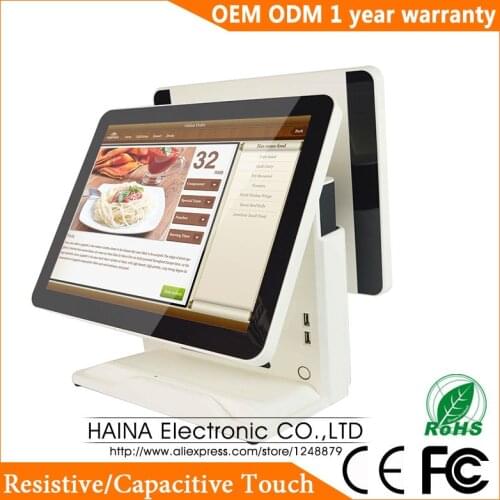 Haina Touch 15 inch Touch Screen Gas Station POS System Dual Screen POS Machine