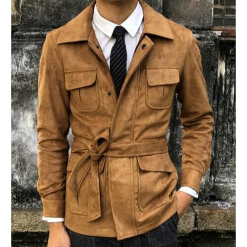 IN-YESON Men's Suede Jackets