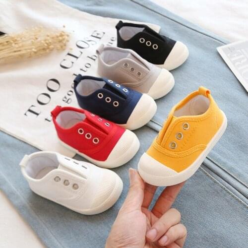 Children Girls Board Shoes Canvas Students Casual Flat 6colors 21-35 TLB