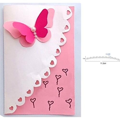 Metal Cutting Dies DIY Etched stripe frame Dies Craft Paper Card Making Scrapbooking Embossing die stencils