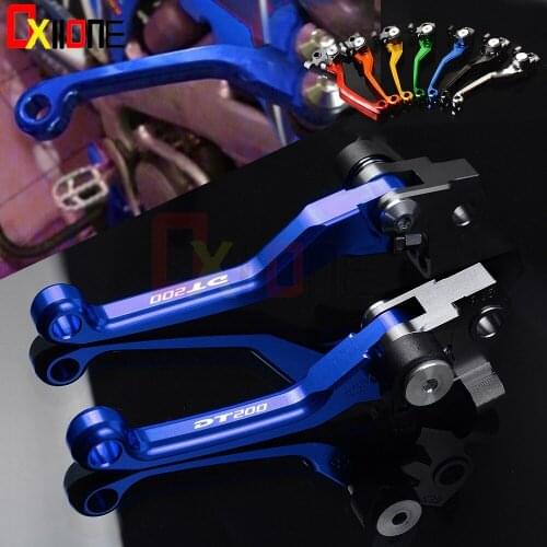 Motorcycle Pivot Clutch Brake Levers For Yamaha DT200 DT200 1988 1989 1990 1991 1992 1993 1994 Dirt Bike Off-road CNC Aluminum