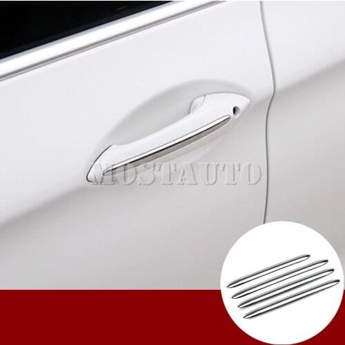 For BMW 7 Series F01 F02 Exterior Door Handle Cover Trim 2009-2015 4pcs Car Accessories Interior Car Decor Car Trim