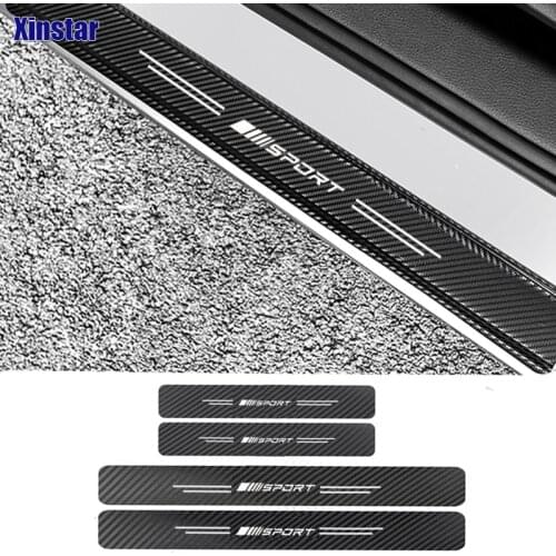 4pcs Carbon Fiber Car Door Protection Sticker For Mercedes Benz AMG W117 Cla45 W205 C63 W212 E63 W207 W213 A45