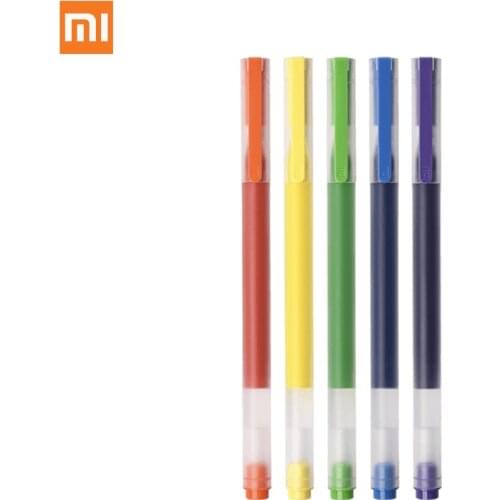 New Xiaomi Mijia Super Durable Write Colorful Gel Pen 0.5mm Sign Pen For School Office Drawing Study Stationery