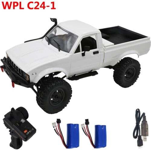New WPL C24 Upgrade C24-1 RC Car Remote Control Car 2.4G RC Crawler Off-road Car Buggy Moving Machine 1:16 4WD Kids Battery RTR