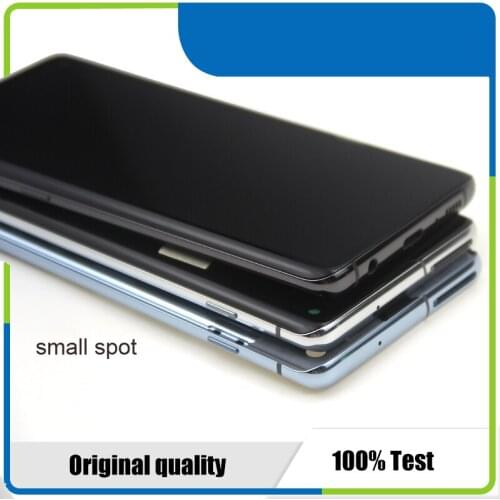 Original S10 G973F LCD For Samsung Galaxy S10 Plus LCD Display With Frame S10 SM-G975F/DS G975A Touch Screen