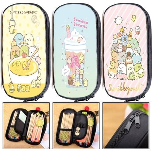 Functionary Sumikko Gurashi Pencil Case Children Cartoon Anime Pencil Box Boys Girls Kids Pen Bag Students School Supplies Gift