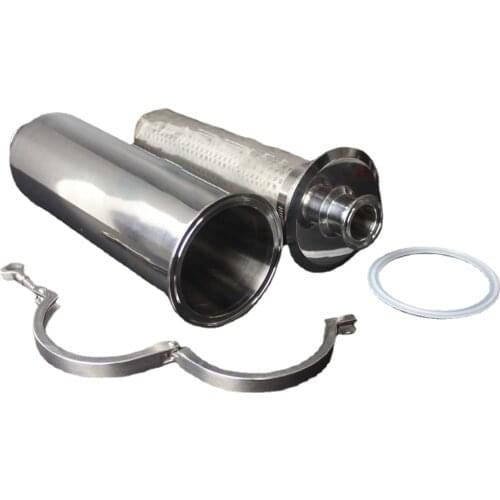 Fit 19/25/32/38/51/63mm Pipe x 1.5" 2" 2.5" Tri Clamp In-line Filter Strainer Homebrew Beer Brewing SUS 304 Stainless Steel