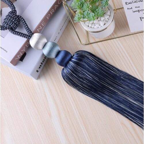 Curtain Tying Hook Strap European-Style Curtain Strap Accessories Light Luxury Hanging Ball Double Ball Decoration High-End