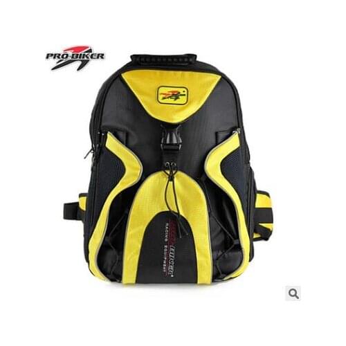 Ride a backpack bicycle large capacity yellow line bag equipment travel bag helmet knight