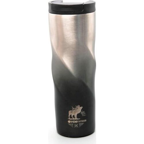 YDS Steel Travel Thermos 600ML - Deer Logo