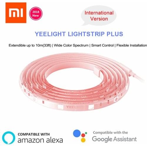 2018 New Xiaomi Mijia Yeelight Light Strip Plus to 10m Upgrated Version Smart Extension LED Strip Light Band work to mi home app