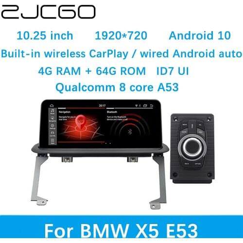 ZJCGO Car Multimedia Player Stereo GPS DVD Radio Navigation Android Screen System for BMW X5 E53 1999~2006
