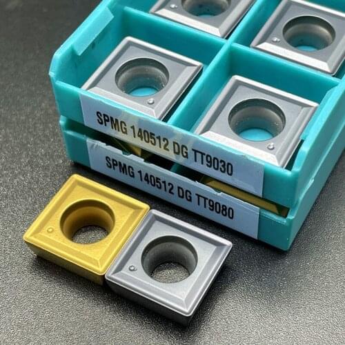 10PCS SPMG140520-DG TT9030/TT9080 lathe tool carbide inserts drilling cutter U Drill Drilling Blade Carbide Inserts