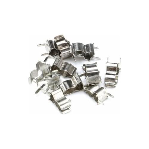 100pcs/lot PCB Soldering Mount 5x20mm Fuse Holder Clip Chassis 5mm*20mm Tin Plated Brass 0.4mm Thickness