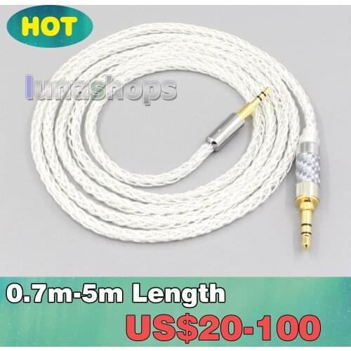 8 Core Silver Plated OCC Earphone Cable For Denon AH-D340 D320 NC800 NC732 NCW500 AKG Y40 Y50 K545 N60c K845 K840 LN006532