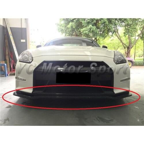 Car Accessories Portion Carbon Fiber NI Style Front Lip Diffuser Fit For 2011-2014 R35 GTR DBA Front Bumper Lip Diffuser