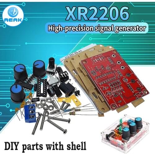 XR2206 Function Signal Generator DIY Kit Sine/Triangle/Square Output 1Hz-1MHz Signal Generator Adjustable Frequency Amplitude