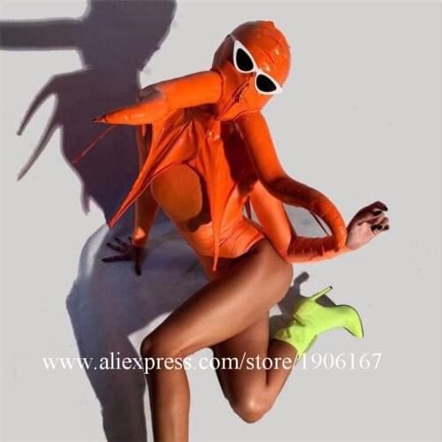 Halloween Cosplay Horns Headwear Dance Suit Models TV Show Stage Performance Ballroom Costume Nightclub Bar Party Event Clothes