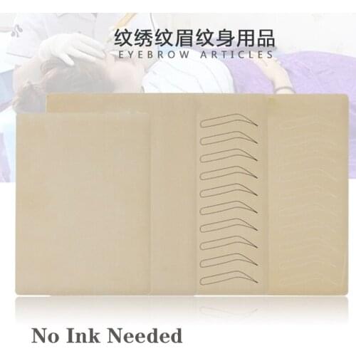 No Ink Needed Practice fake Skin Microblading Tattoo Eyebrow Cosmetic Permanent Makeup tattoo Training Skin Tattoo Supplies