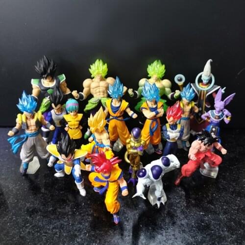 Bandai Dragon Ball Super HG 01 02 03 04 Brolly Gogeta Doll Action Figure Toy Collectible Model Anime Figurine for Fans Gift