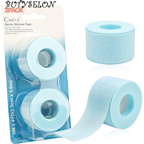 2pcs Eyelash Extension Tape Lint Free Breathable Non-woven Cloth Adhesive Tape Under Eye Paper Tape For Lashes Patch Makeup Tool