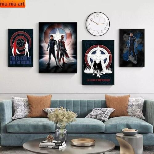 Diy Full Diamond Embroidery Marvel The Falcon & Winter Soldier Diamond Mosaic Diamond Painting Cross Stitch Kits Home Decor