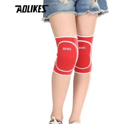 AOLIKES 1 Pair Kids Sponge Knee Support Dance Volleyball Tennis Knee Pads Sport Gym Kneepads Children Knee Protection