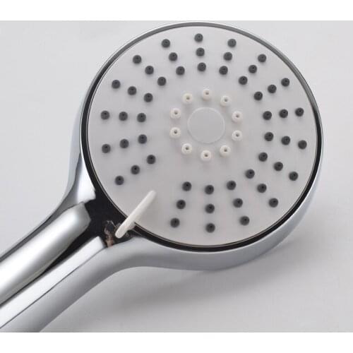 3 Modes Silicone Nozzle Shower Head HandHold Rainfall Jet Spray High Pressure Powerful Shower Head Chrome plating