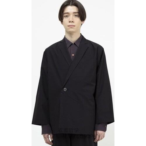2020 A loose double-breasted kimono style suit jacket for men 【custom】M-6XL!Plus-size mens coats