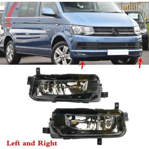 Fit For VW Transporter T6 VI SG SF 2016-2020 Front Bumper Lower Left Right Side Fog Light Lamp Foglights With H11 Halogen Bulbs