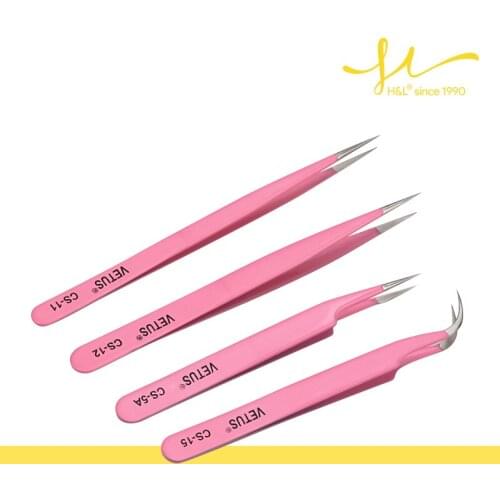 H&L SINCE 1990 High Quality Professional For Lashes Eyelash Extension Tweezers Tweezers Mix CS