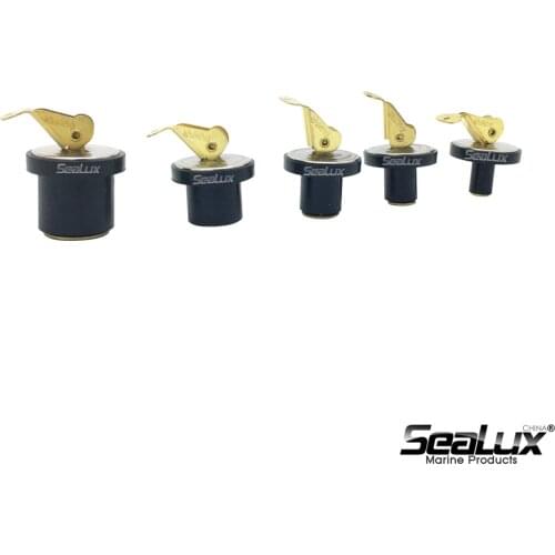 Sealux Baitwell plug Brass Screw Type Compression Plug Drain Plug Boat Marine Coolers Hulls Expandable Rubber for Yacht