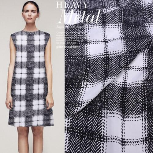 Silk Crepe De Chine Fabric 100% Mulberry Silk Plaid Fashion Dress Shirt Handmade Diy by Meter Crepe Silk Fabrics Cloth