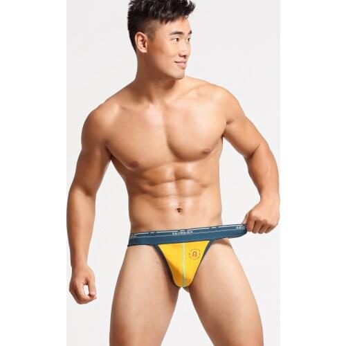 Sexy Jockstrap G Strings Men Thong Underwear Seobean Cotton Thongs Male Underware Lingerie Man Jock Strap Low Waist Slips Briefs