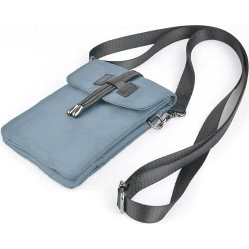 Mens Shoulder Bag Small Waterproof Diagonal Bag Mens Zipper Messenger Bag Travel Phone Purse Clip Anti Theft Passport