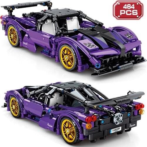 Technical Stunt Racing Model Car Building Blocks Expert Super Sport Racing Vehicle Assembly Bricks Toys for Boys Adult Gifts