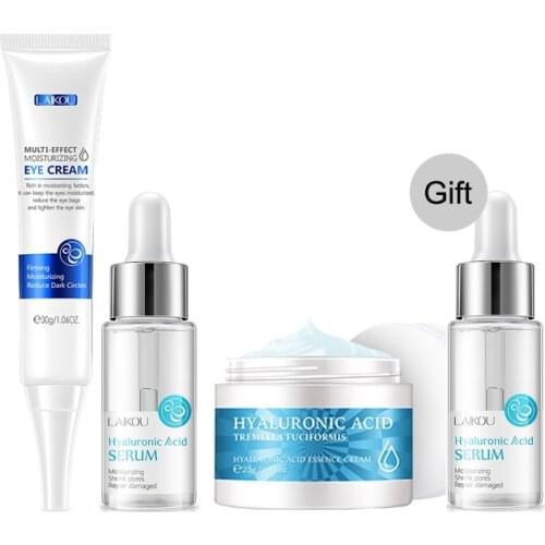 Hyaluronic Acid Moisturizing Face Serum Deep Moisturizing Anti-wrinkle Facial Cream Shrink Pores Eliminate puffiness Eye Cream