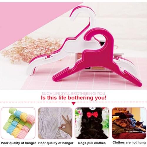 Pet Clothes Storage Pet Dog Cat Clothes Rack Dogs Coat Hanger Plastic Puppy Big Dog Hanger Closet Organizer S/L Pet Supplies