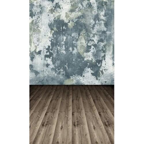Retro Photography Backdrops Cement Wall Wooden Floor 3D Backgrounds for Photo Studio Portrait Photo Shoot Photophone Vinyl Cloth