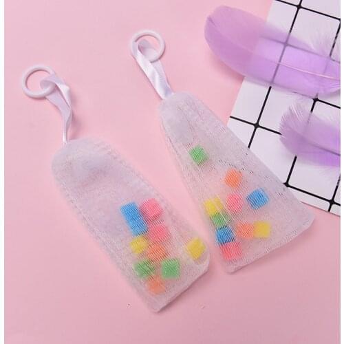 Facial Body Cleansing Soap Foaming Net Bubble Helper Mesh Cleanser Bath Washing Bathroom Accessories 1PC