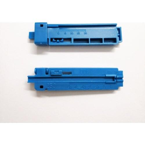 10pcs 2 in 1 Economical Fixed Length Guiding Rail Fiber Optic Cable Stripper Optical Fiber Cutting Guide Rail FTTH Tool