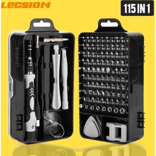 115 in1 Precision Screwdriver Set Magnetic Bits Mobile Phone Repair Tools PC Clock Hand Tool Kit Precision Torx Hex Screw Driver