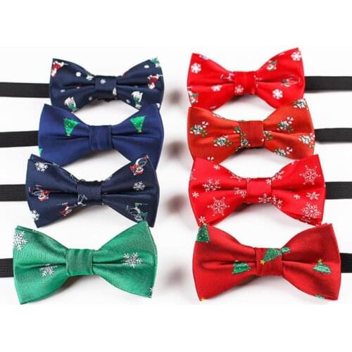 120pcs/lot new fashion children kid christmas tree snowfake bowtie/bow tie