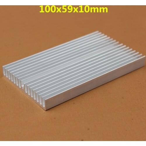 2 Pieces/lot 100*59*10mm Radiator Power LED Heatsinks Aluminum Heatsink