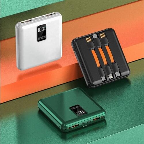 22.5W Super Fast Charging for Huawei Power bank 20000mAh Powerbank built in Cable Poverbank for iPhone 12 Samsung Xiaomi Battery