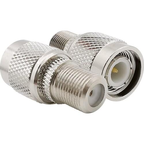 5Pcs F female jack to TNC male plug connector RF coaxial adapter connector TNC-F RF Adapter Straight type convertor
