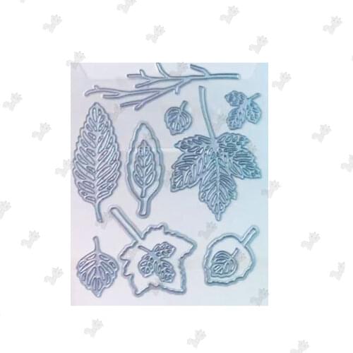 Autunm Maple Christmas Leaf New Arrival 2021 Metal Cutting Die Scrapbooking DIY Decoration Craft Embossing Stencil Stansmallen