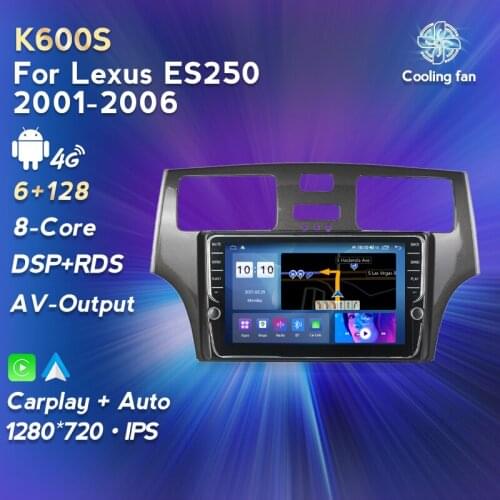 Android 11 2.5D Car Multimedia video Player For Lexus ES250 2001-2006 Auto Carplay 2din Car Radio GPS Navigation BT radio wifi