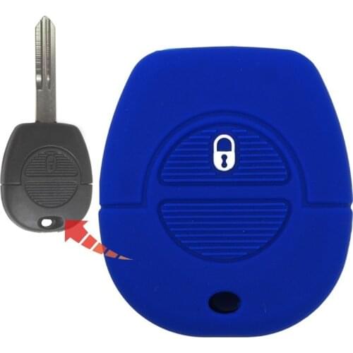 1pcs A-Grade Washable Soft 2 Button Car Key Case Shell Fob For Nissan Micra Navara Almera Primera X-Trail Tino Terrano Patrol